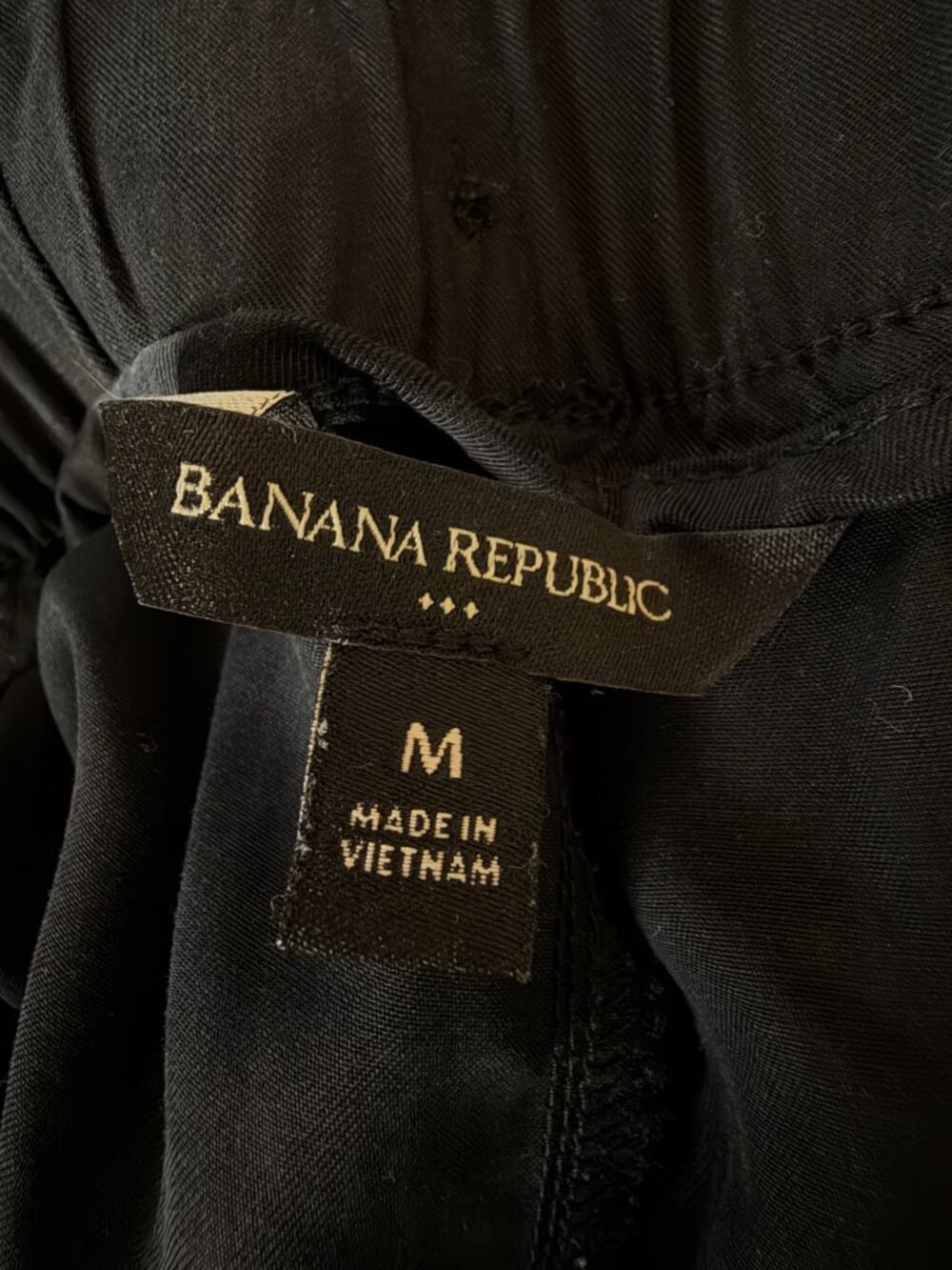 Banana Republic Factory Tencel Cargo Jogger Pants Utility Black M - Picture 6 of 7